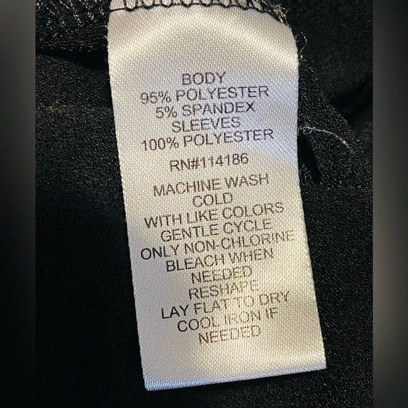 Madison Black Puff Sleeve Blouse - Picture 4 of 5